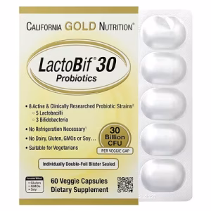 California Gold Nutrition, LactoBif® 30 Probiotics, 30 Billion CFU, 60 Veggie Capsules