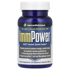 American Biosciences, ImmPower®, AHCC® Immune System Support, 1,000 mg, 30 Vegetarian Capsules (500 mg per Capsule)